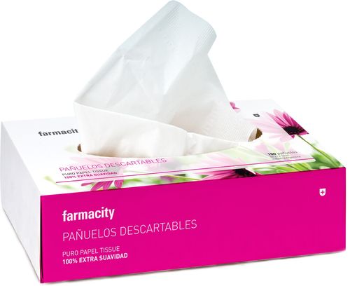 Pañuelos Descartables Farmacity Box x 100 un