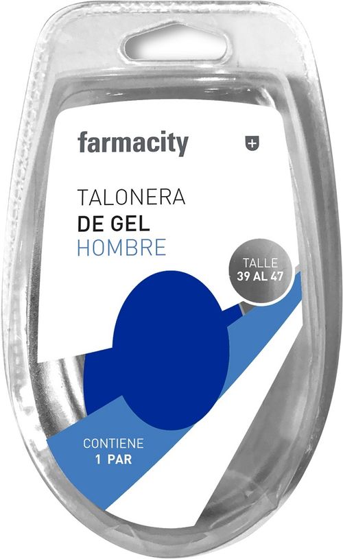 Taloneras en gel Farmacity para hombre Talle 39 al 47 x 1 Par