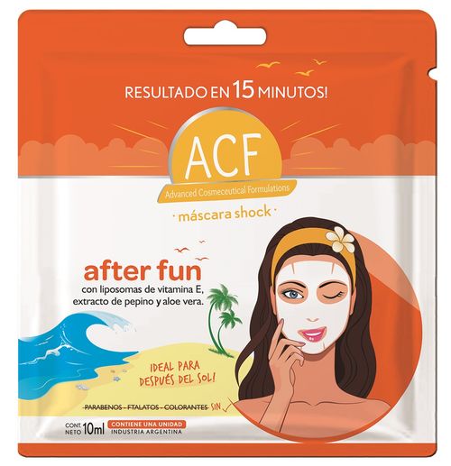 Máscara Facial Acf After Sun x 10 ml