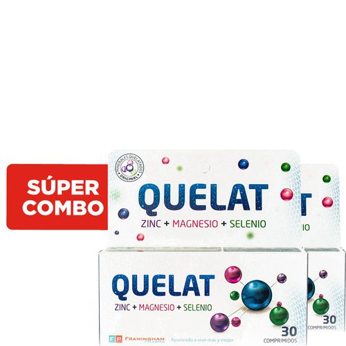 Combo Quelat Complex Suplemento Dietario x 30 un x 2 un