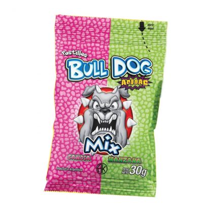 Mix de pastillas Bull Dog Sandia y Manzana x 30 g