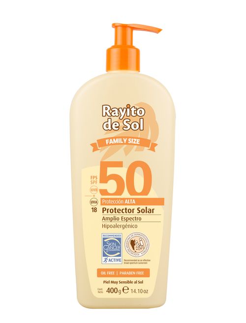 Protector Solar Rayito de Sol Family FPS 50 x 400 Gr