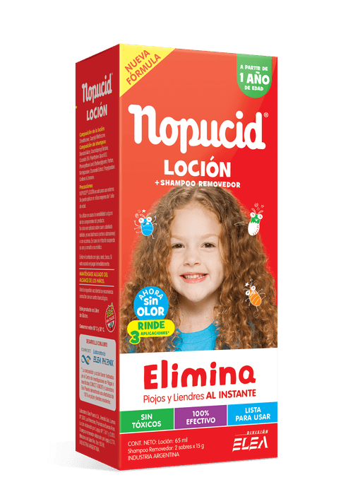 Loción con Shampoo Nopucid x 65 ml