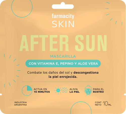 Máscara Facial Farmacity Skin After sun x 10 Ml