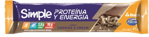 Suplemento dietario Simple Cookies & Cream x 45 Gr