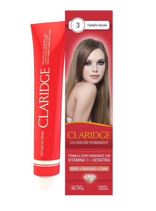 Coloración Permanente Claridge en Crema x 50 g