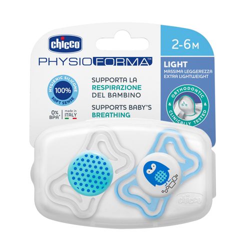 Chupete Chicco Physio Light 2-6m x 2 un