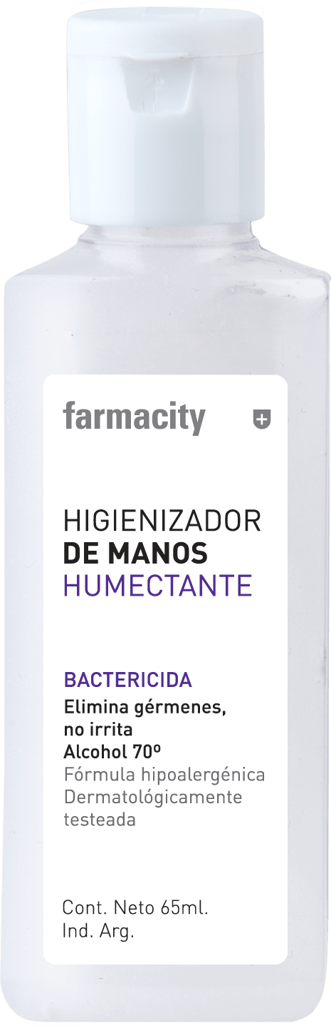 Alcohol en Gel Farmacity Bactericida con Crema Humectante x 65 ml