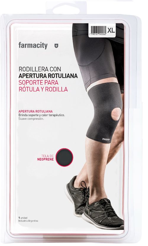 Rodillera con Apertura Rotuliana de Neoprene Talle XL