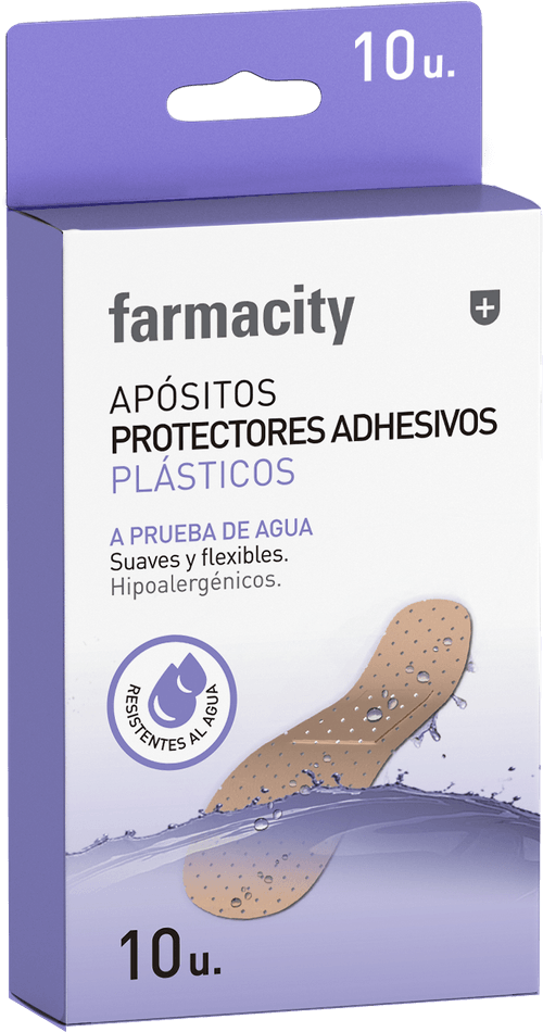 Apósito Protectores Adhesivos Farmacity Plásticos x 10 un