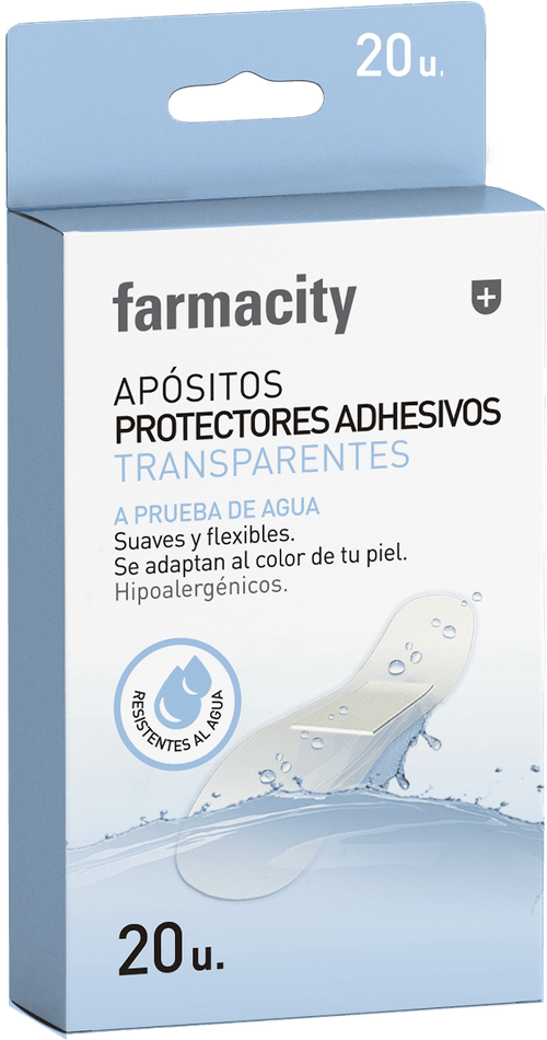 Apósito Protectores Adhesivos Farmacity Transparentes x 20 un