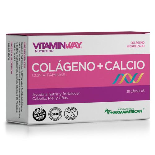 Suplemento Dietario  Colágeno + Calcio Vitamin Way  x 30 un