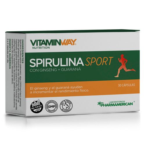 Suplemento Dietario Vitamin Way Spirulina Sport x 30 cápsulas