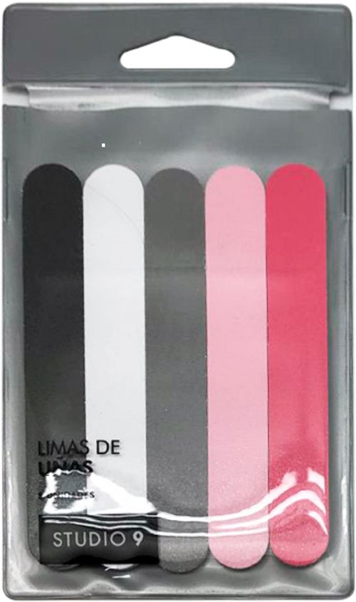 Lima para Uñas cortas Studio 9 Colores x 5 un