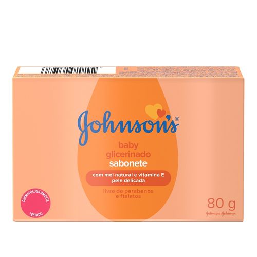 Jabón Johnson's Baby de Glicerina con Vitamina E x 80 g