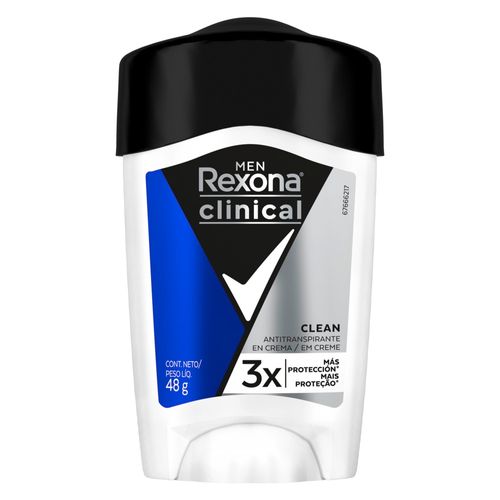 Desodorante Antitranspirante Rexona Clinical Men en Crema x 48 g