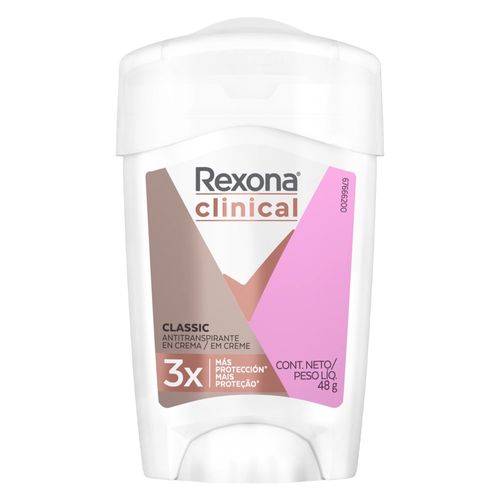 Desodorante Antitranspirante Rexona Clinical Classic Women en crema x 48 g