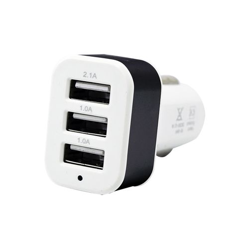 Cargador de Auto Triple USB 12V/24V Simplicity-Color Sujeto a Disponibilidad