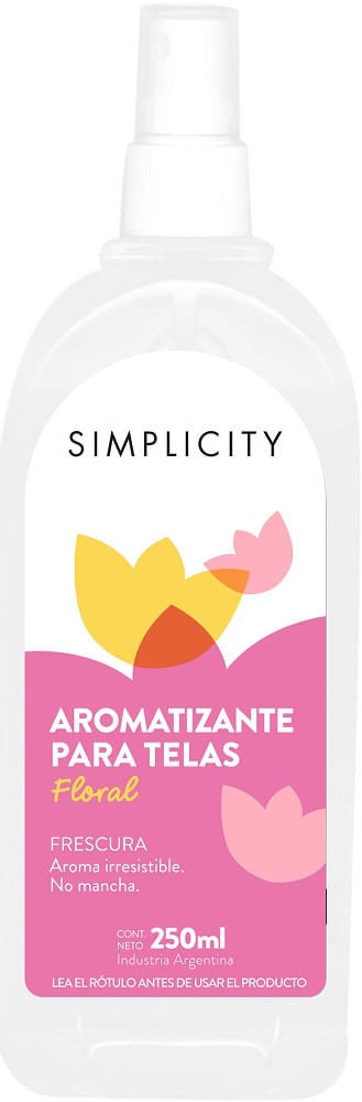 Aromatizante para Telas Simplicity con Atomizador x 250 ml