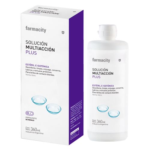 Solución Multipropósito Farmacity para Lentes de Contacto x 360 ml