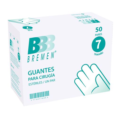 Guantes de Cirugía Bremen Estéril Talle 7