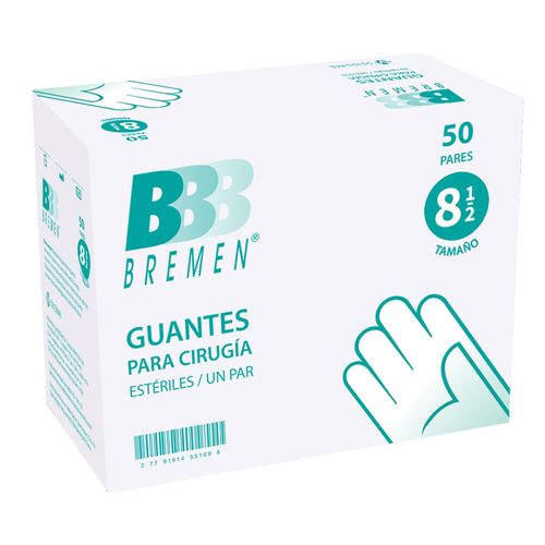 Guantes de Cirugía Bremen Estéril Talle 8.5