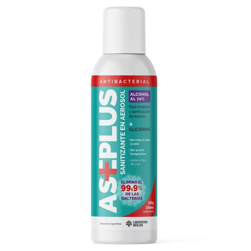 Alcohol en Aerosol Aseplus x 240 ml