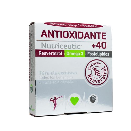 Suplemento dietario antioxidante +40 x 32 cápsulas