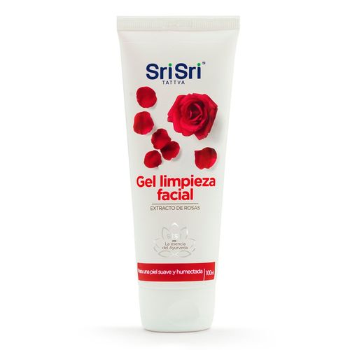 Gel de Limpieza Facial Sri Sri Tattva Extracto de Rosas x 100 ml