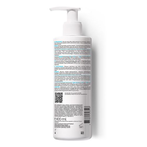 Bálsamo Reparador La Roche Posay Lipikar Baume AP+M Piel Sensible, Seca y Atópica x 400 ml