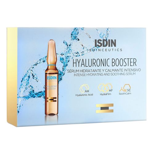 Ampollas Sérum Hidratante y Calmante Intensivo Isdin Isdinceutics Hyaluronic Booster x 30 un