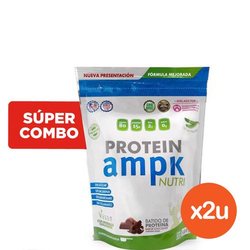 Combo de 2 Suplementos Dietarios AMPK Protein Chocolate x 506 g