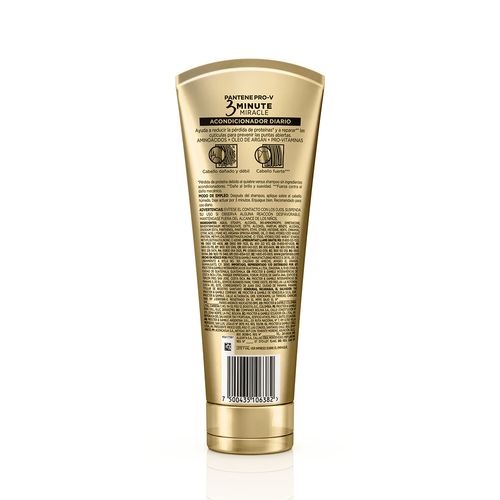 Acondicionador Pantene 3 Minute Miracle Restauración x 170 ml