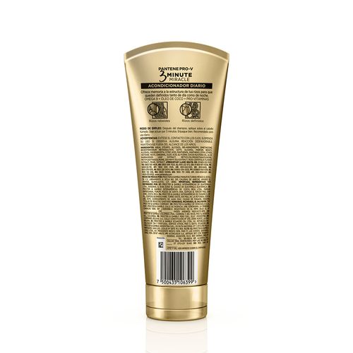 Acondicionador Pantene 3 Minute Miracle Rizos Definidos x 170 ml