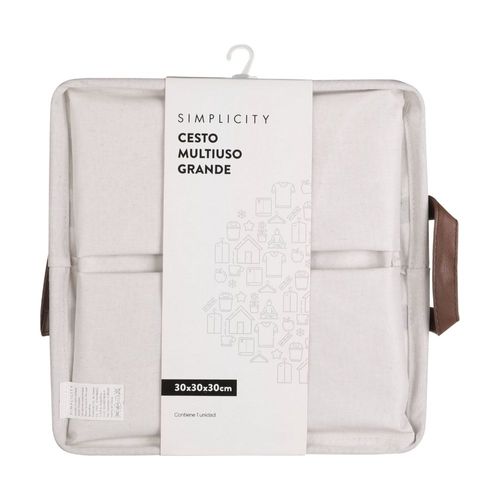 Cesto para Ropa de Tela Simplicity Cuadrado Grande x 1 un