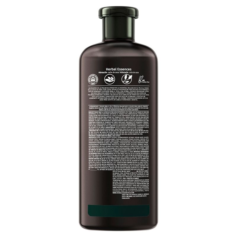 Buy Herbal Essences Bio Renew Hydrate Coconut Milk Shampoo 400ml · USA  (Español)