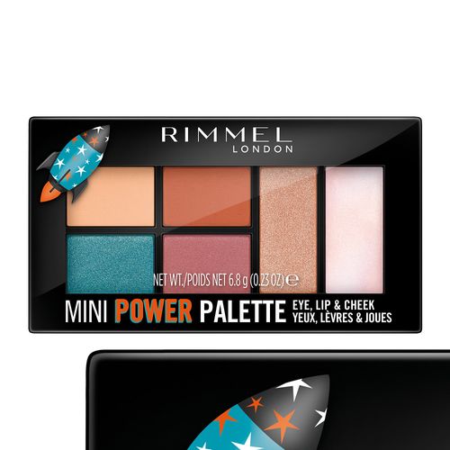 Paleta 3 En 1 Rimmel 5 Ojos Labios Iluminador