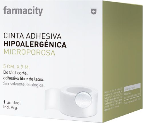 Cinta Adhesiva Farmacity Hipoalergénica Microporosa 5 cm x 9 m