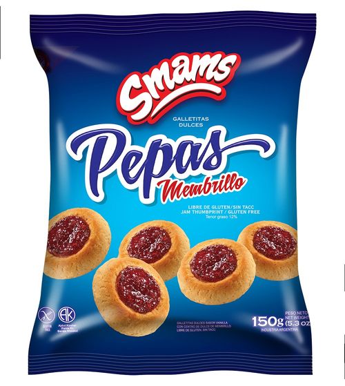 Galletas Pepas Smams Membrillo x 150 g