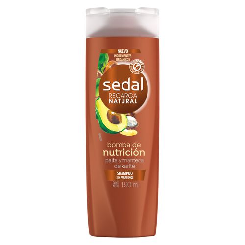 Shampoo Sedal Bomba de Nutrición x 190 ml