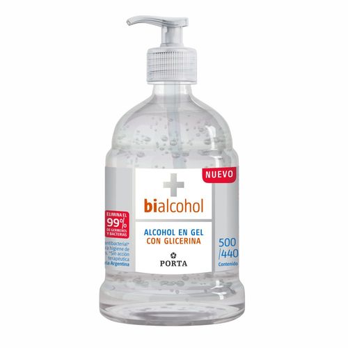 Alcohol en Gel Bialcohol con Glicerina x 500 ml
