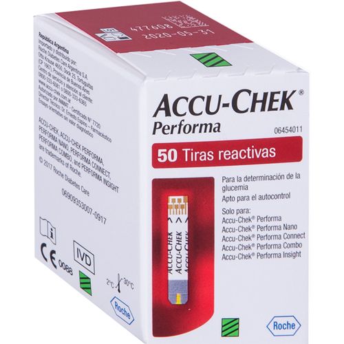 Tiras Reactivas Accu-Chek Performa x 50 un