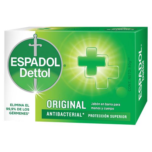 Jabón de Tocador Espaldo Dettol Antibacterial Original x 80 g