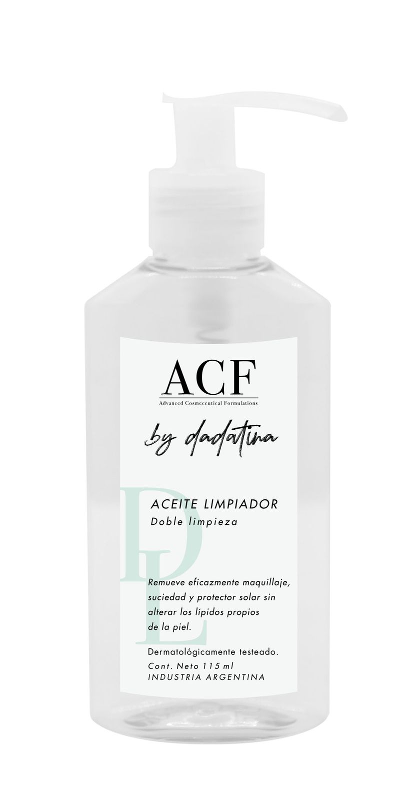 Aceite Limpiador ACF By Dadatina Doble Limpieza