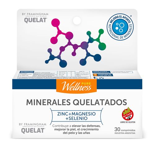 Suplemento Dietario Pure Wellness Minerales Quelatados x 30 un