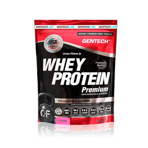 Suplemento Dietario Gentech Whey Protein Premium Frutilla x 500 g