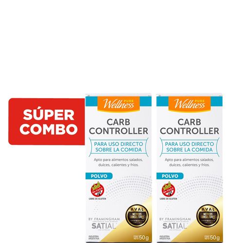 Combo de 2 Suplementos Dietarios Pure Wellness by Satial Carb Controll