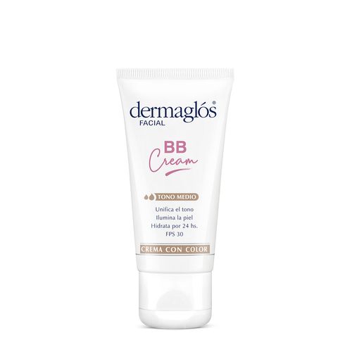 Crema Facial Dermaglós BB Cream Fps 30 Tono Medio x 50 g