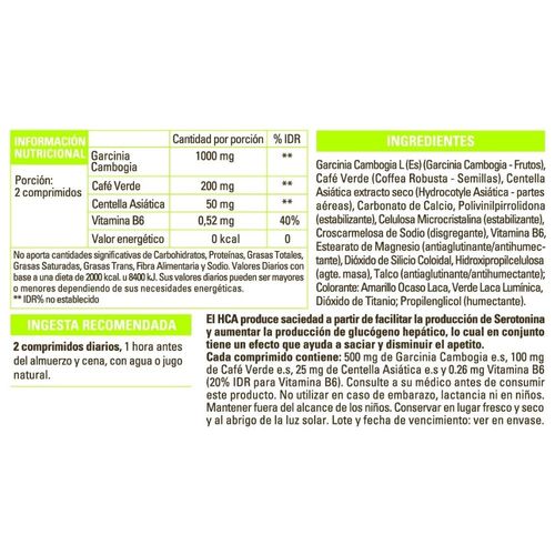 Suplemento Dietario Pure Wellness Garcinia Pure Cambogia x 500 g x 60 un