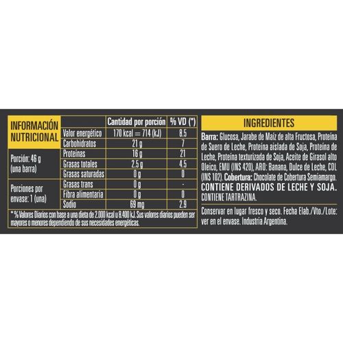Barra Protéica Pure Wellness Banana Split x 46 g